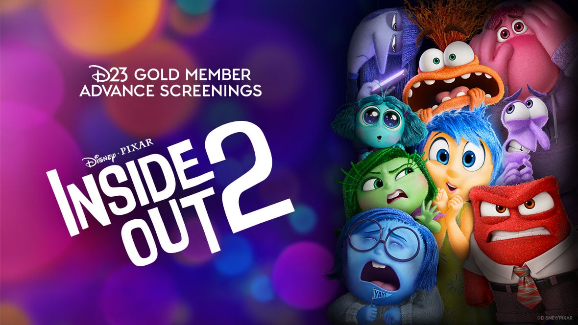 D23 Gold Member Advance Screenings - 'Inside Out 2' Free for Gold Members