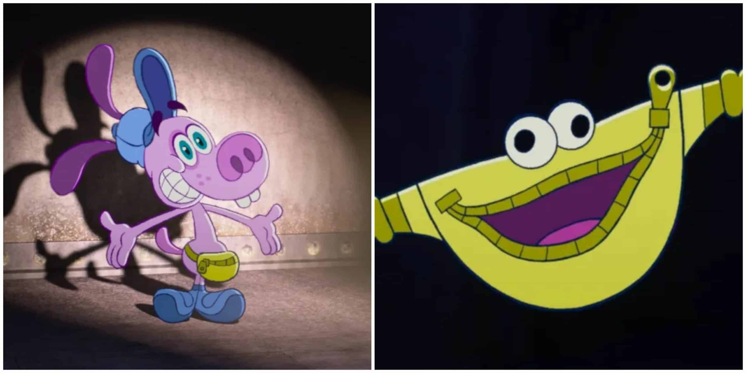 Bloofy  Pouchy from Inside Out 2 are Pixars First Ever 2D Animated Movie Characters