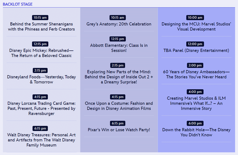 Talent and Schedules Released for D23 The Ultimate Fan Event Aug 9   11 2024