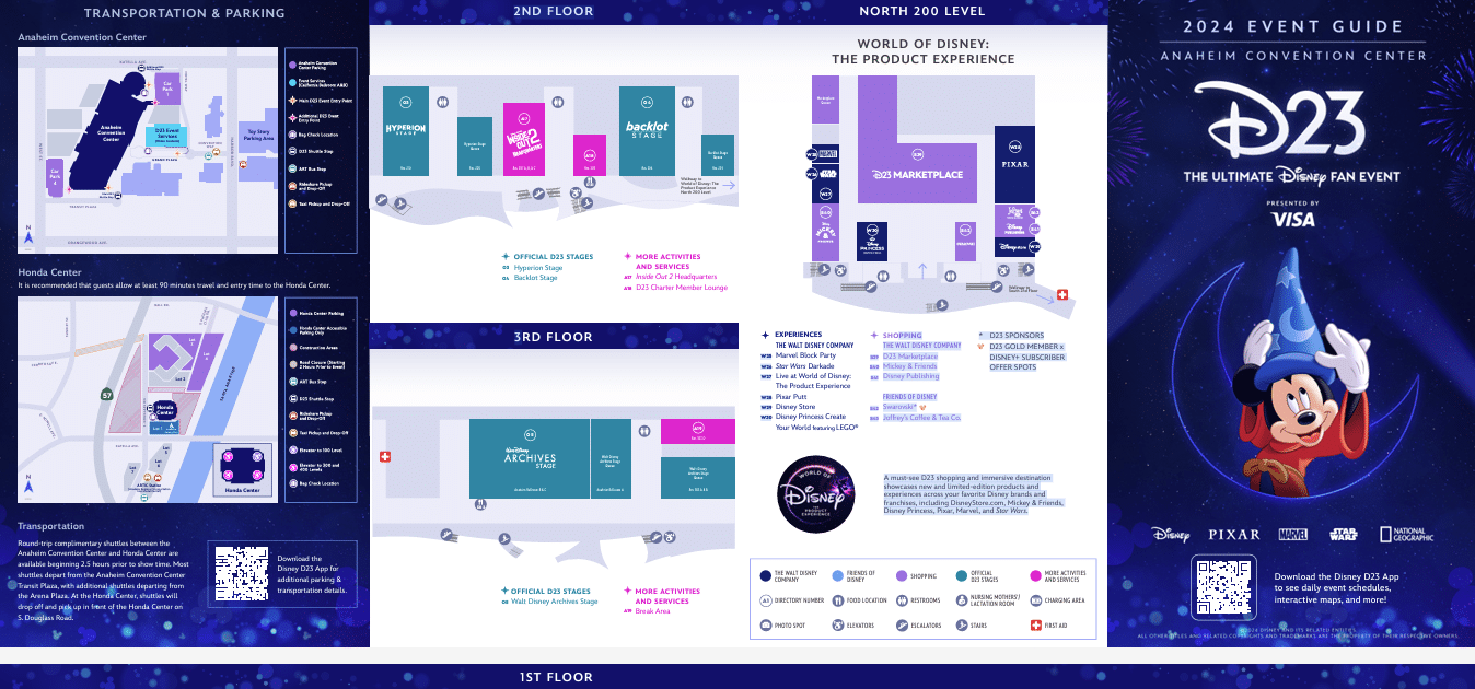 D23 The Ultimate Disney Fan Event Guide Map PDF Download