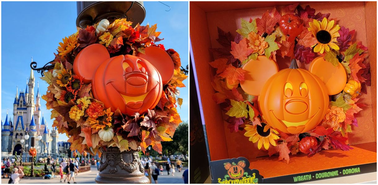 2024 Most Wanted Halloween Gift   Mickey Mouse Jack O Lantern Wreath is Available at Disney World