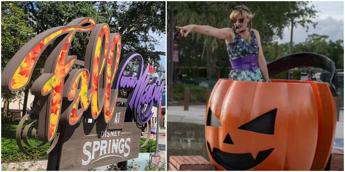 Disney Springs Halloween with Ghouls Skeleton Walkers and Zombie Drummers