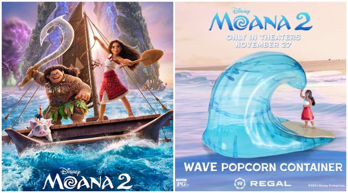 Walt Disney Animation Moana 2 Tickets On Sale Now   New Popcorn Buckets and Sippers at AMC and Regal