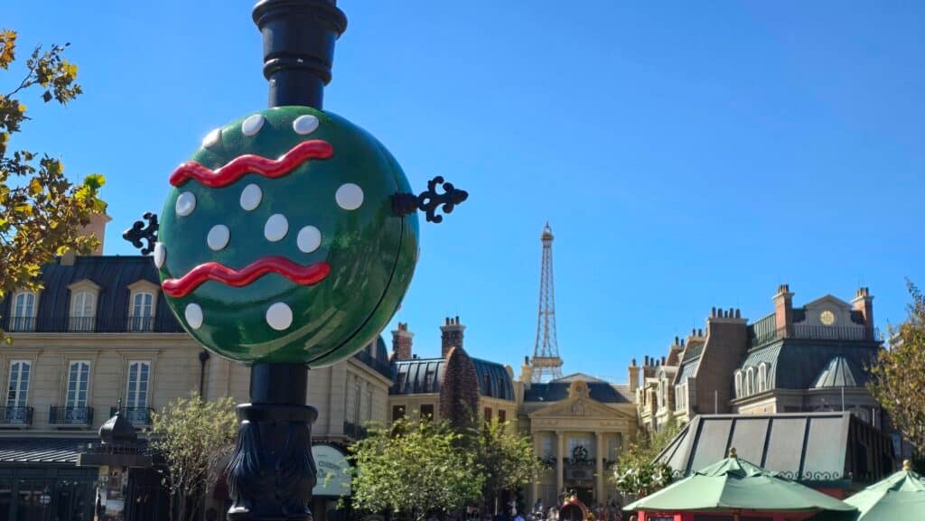 Check out the Decorations for Epcot Festival of the Holidays 2024