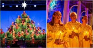 Disney Cast Members are the Magic on Stage at the Candlelight Processional during Epcot's Festival of the Holidays