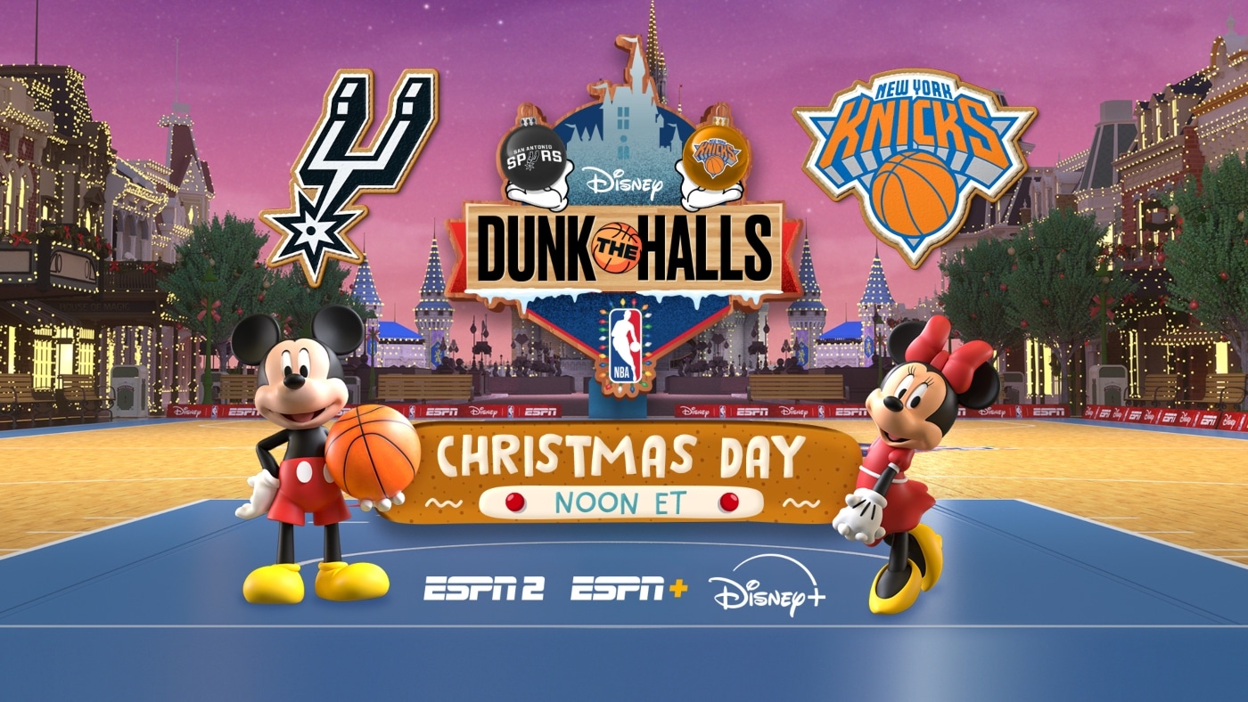 Mickey & Friends ‘Dunk the Halls’ The First Real-Time Animated NBA Game Brings Disney and the NBA Together on Christmas Day