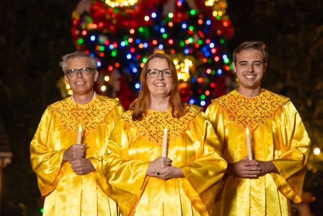 Disney Cast Members are the Magic on Stage at the Candlelight Processional during Epcot's Festival of the Holidays