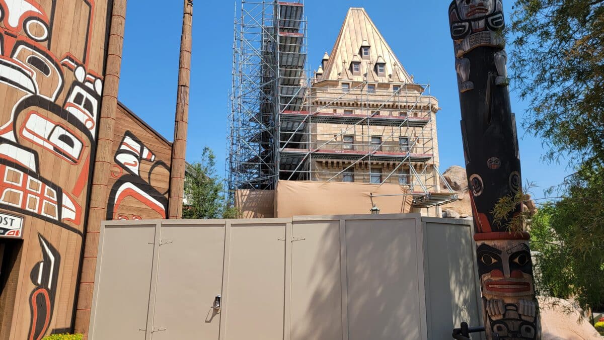 Mystery Construction Continues At Epcot's Castle-like Hotel du Canada