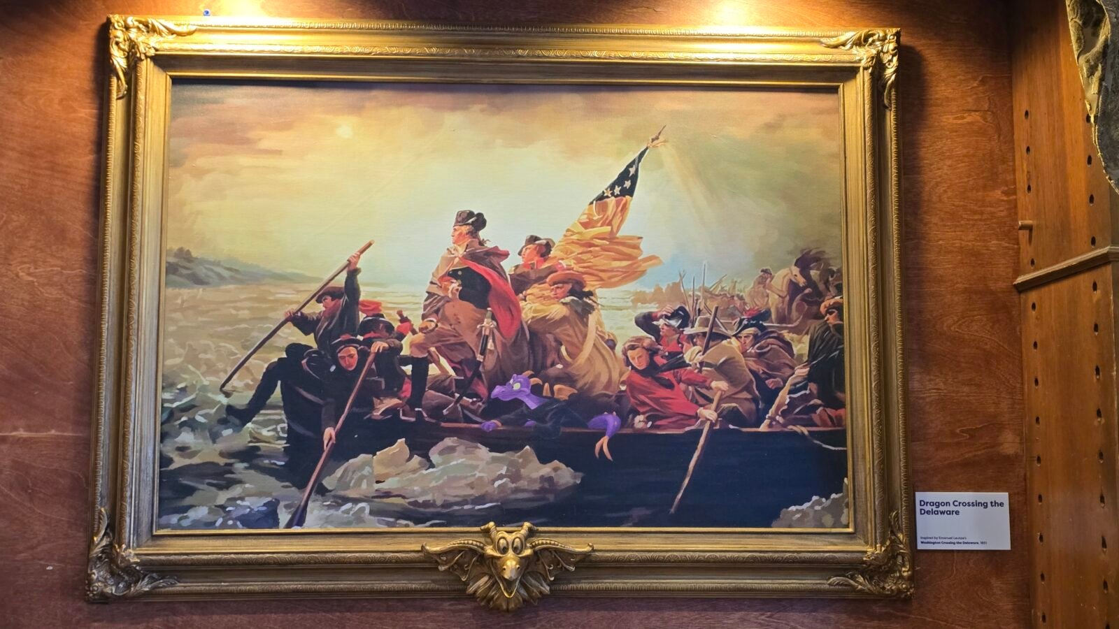 American Adventure   Washington Crossing the Delaware by Emanuel Leutze 1851 Dragon Crossing the Delaware