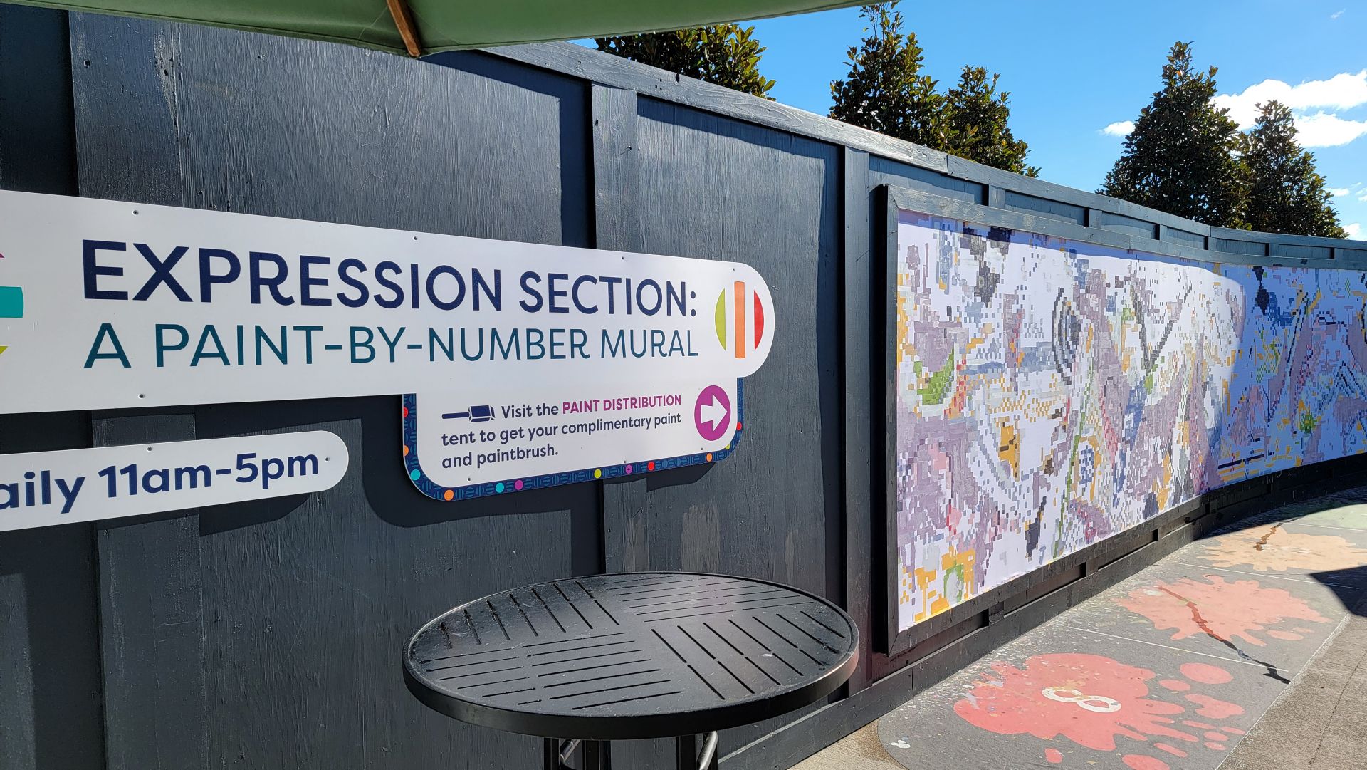 A Paint By Numbers Mural Finds New Spot in Rose Walk for Epcots Festival of the Art 2025