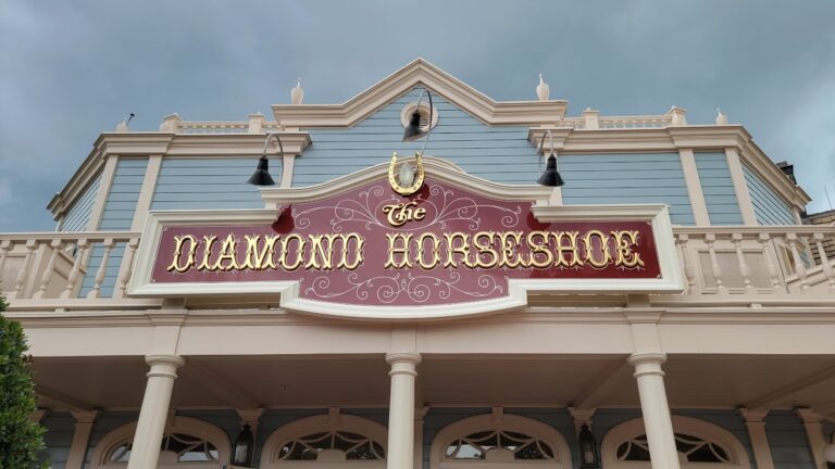 Walt Disney World Magic Kingdom Dining Menu “The Diamond Horseshoe” Lunch & Dinner 2025 