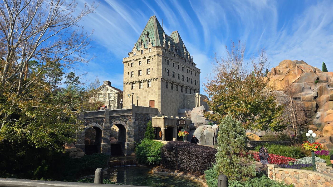 Mystery Construction Continues At Epcots Castle like Hotel du Canada