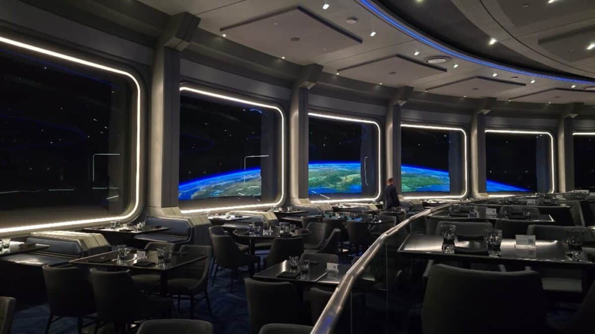 Walt Disney World Epcot Dining Menu Space 220 Lounge Lunch  Dinner 2025