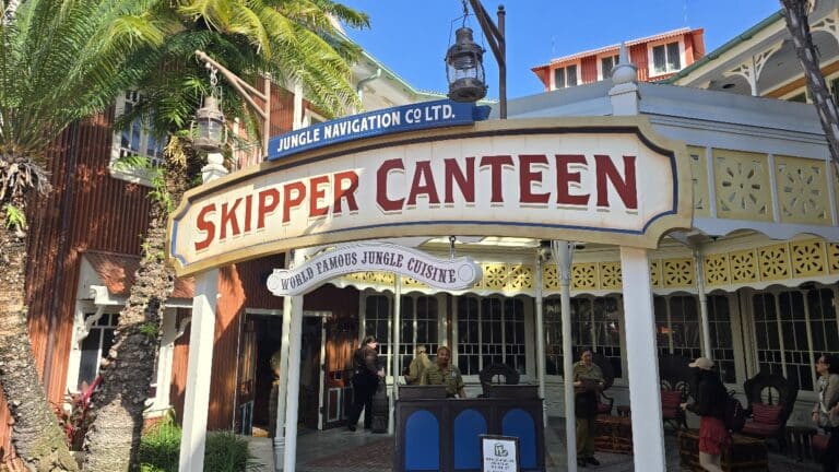 Walt Disney World Magic Kingdom Dining Menu Jungle Navigation Co LTD. Skipper Canteen "World Famous Jungle Cuisine" Lunch & Dinner 2025 