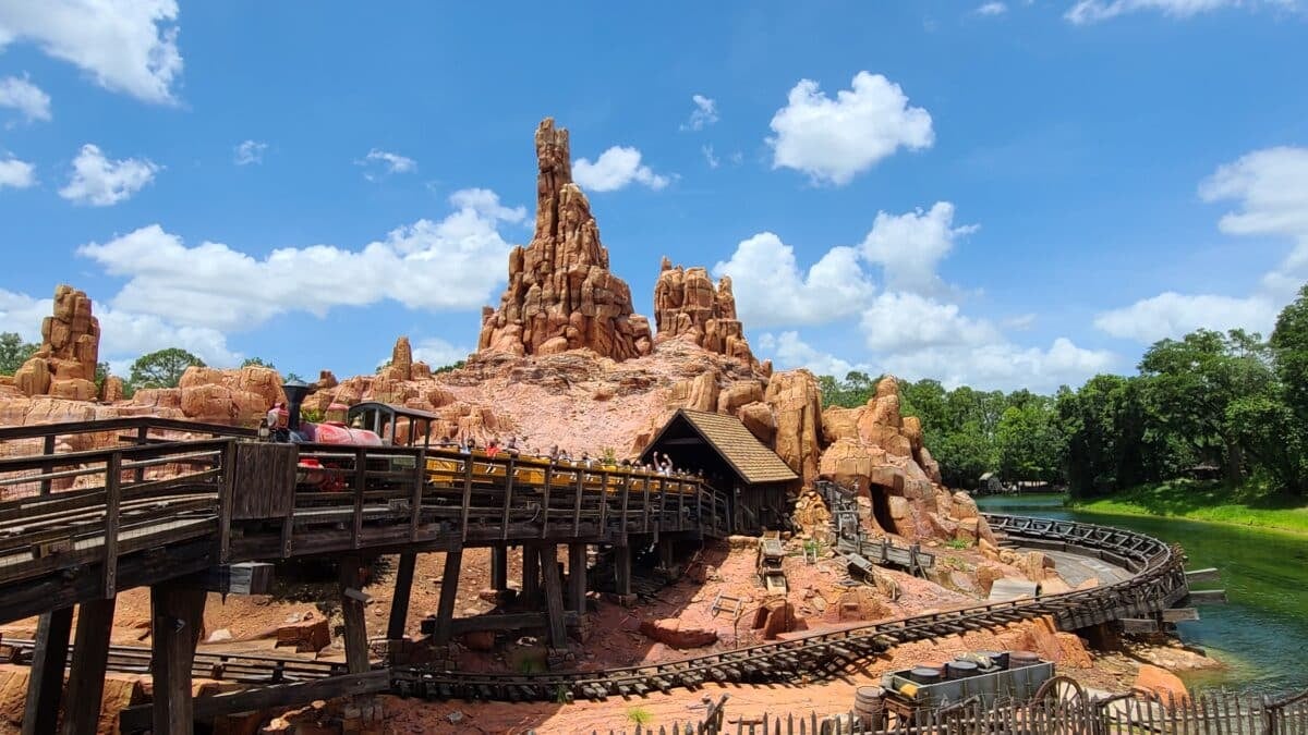 New Track Delivery and Installation Big Thunder Mountain Railroad in the Magic Kingdom