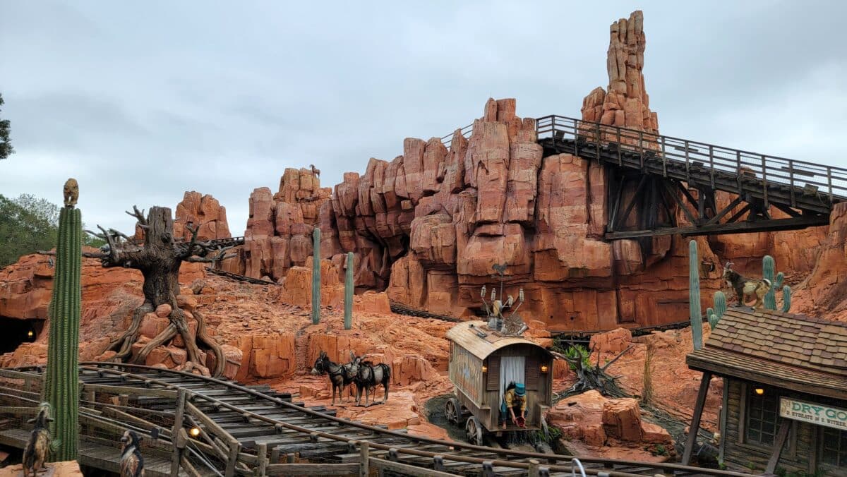 New Track Delivery and Installation Big Thunder Mountain Railroad in the Magic Kingdom
