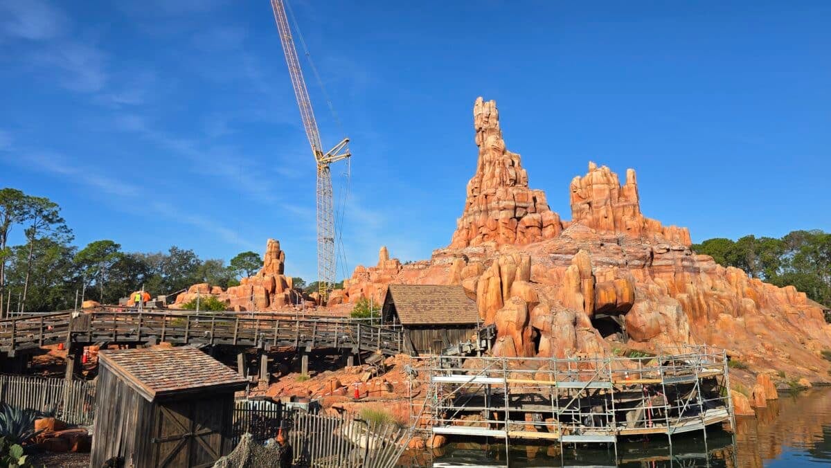 New Track Delivery and Installation Big Thunder Mountain Railroad in the Magic Kingdom