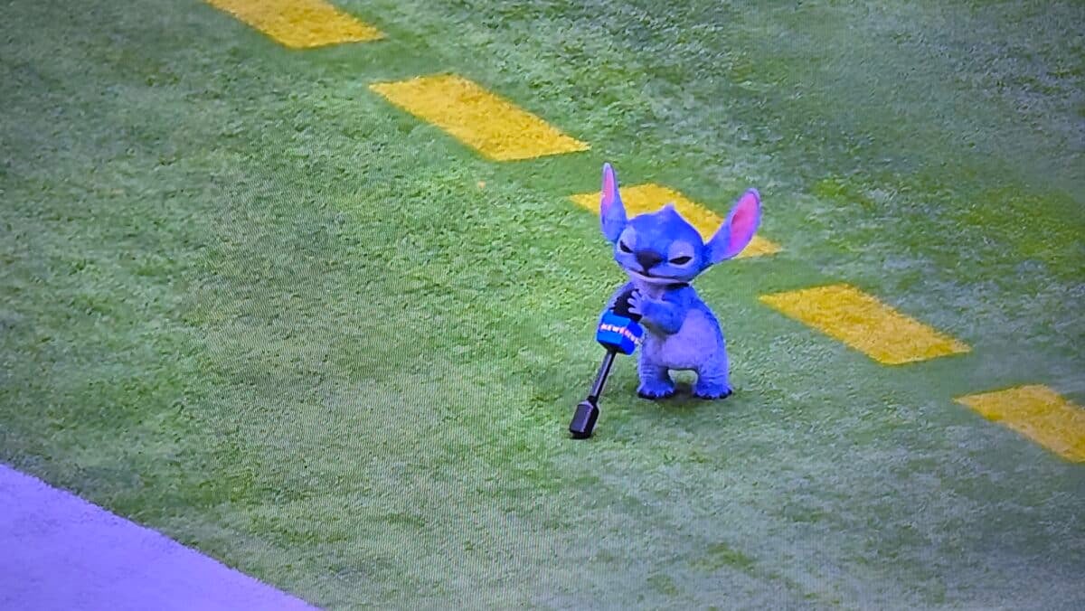 Live Action Stitch Crashes Super Bowl 2025 Lilo  Stitch Commercial from Walt Disney Studios