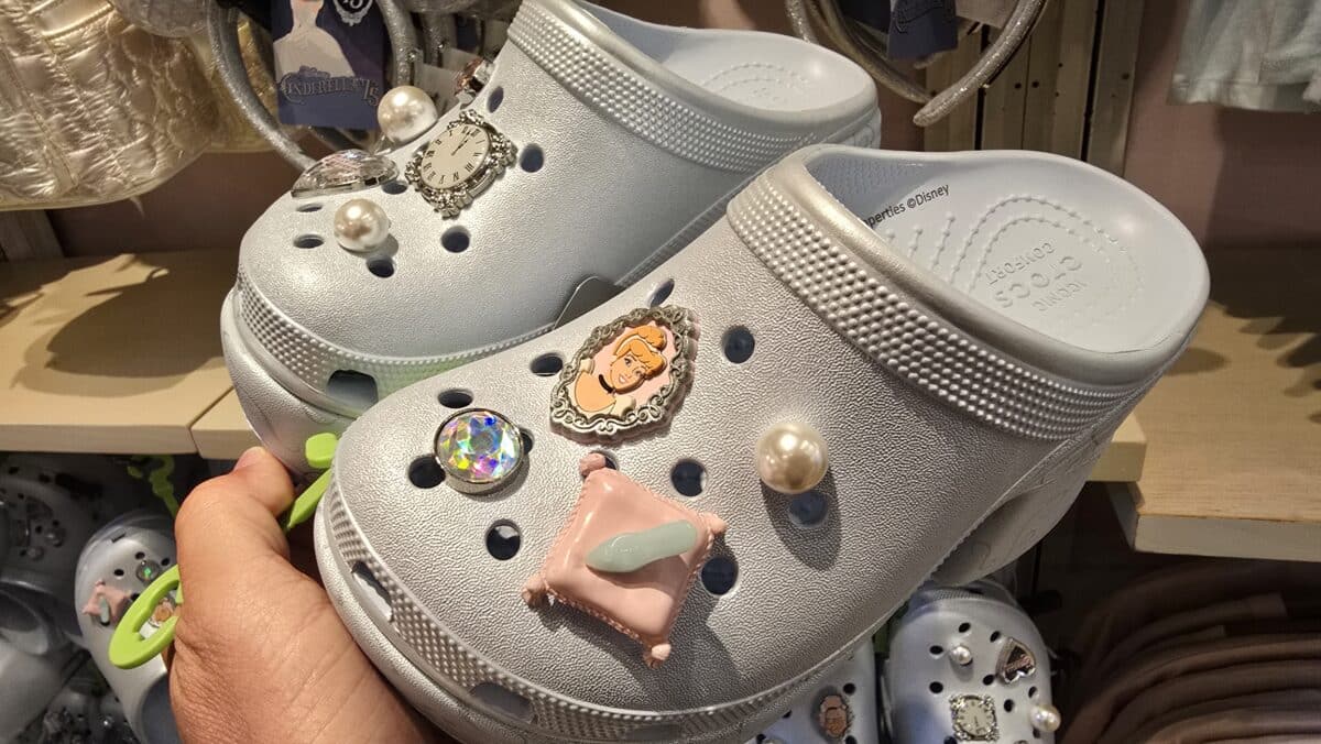 Have we hit peak   New Cinderella 75th Anniversary Platform Crocs Debut at Disney World