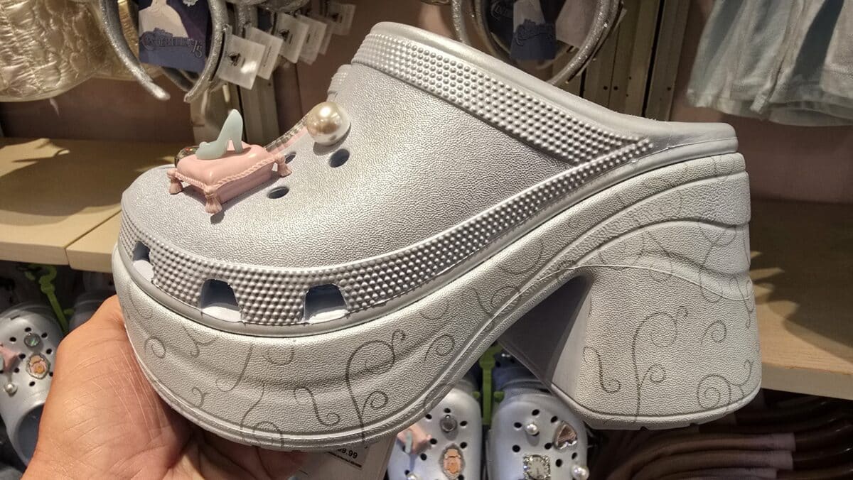 Have we hit peak   New Cinderella 75th Anniversary Platform Crocs Debut at Disney World