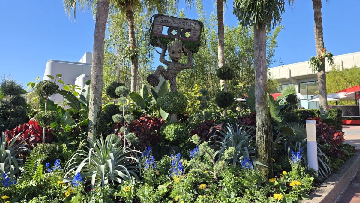 We Spotted the Returning Phineas and Ferb Topiary Today at Epcot