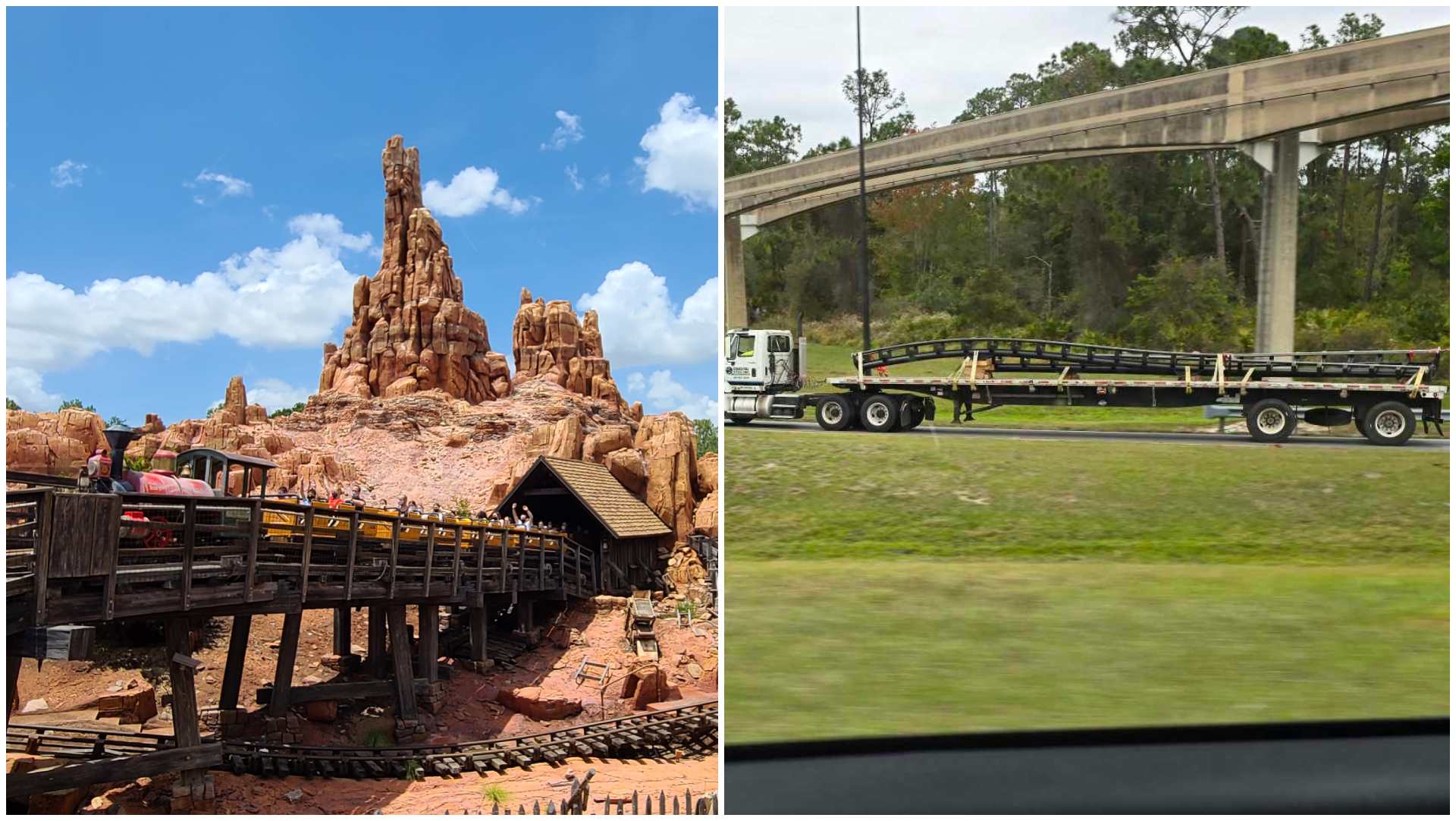 New Track Delivery and Installation Big Thunder Mountain Railroad in the Magic Kingdom