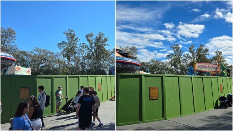 Removal of the Dinosaurs & Dino-Rama Sign Completed in Dinoland USA at Disney's Animal Kingdom