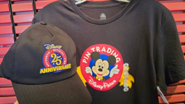 Disney Pin Traders 25th Anniversary Hat & Shirt Now Available at Disney World