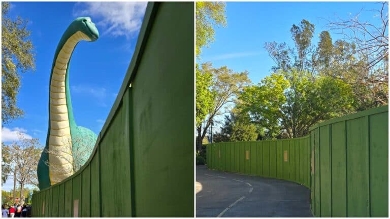 Concrete Dinosaur Removed From Animal Kingdom's Dino-Rama Making Way for Tropical Americas