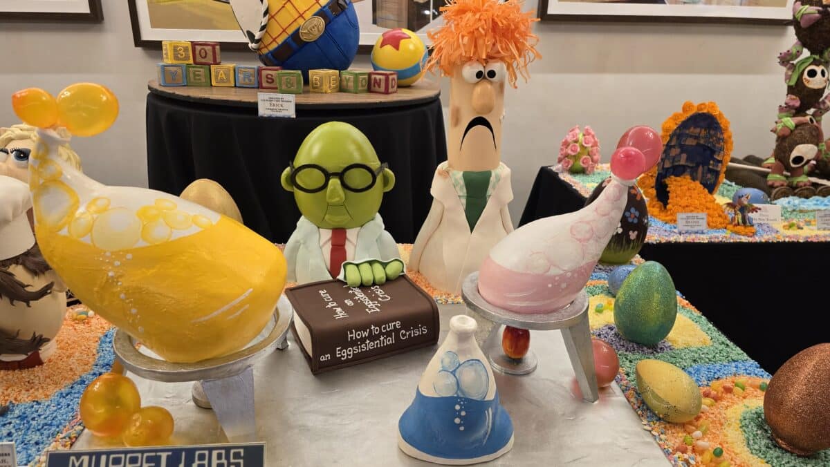 Muppets Lab 'Eggperiment' Disney Culinary Easter Eggs on Display at Walt Disney World