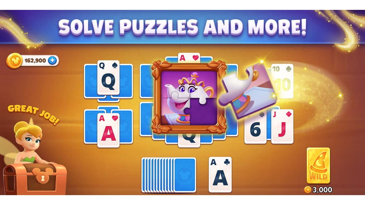 New Disney Solitaire Game Available for IOS and Android Featuring Familiar Disney Characters