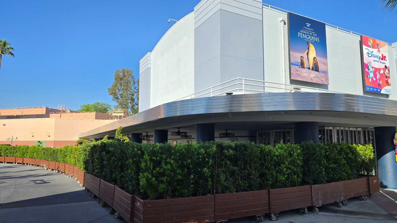 Walls Surround Animation Courtyard Theater Entry for The Little Mermaid - A Musical Adventure Coming May 27th