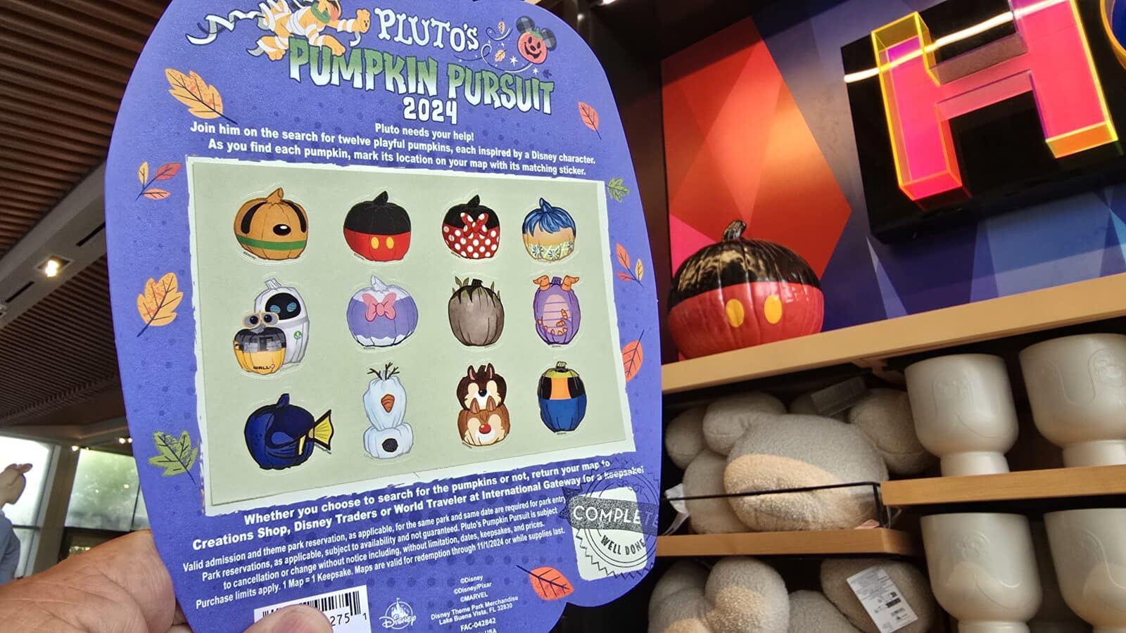 Map and Stickers Pluto's Pumpkin pursuit
