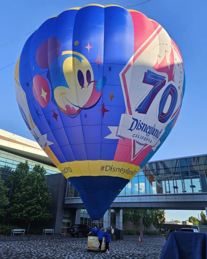Disneyland's 70th Celebration Reaches New Heights in Hot Air Balloon