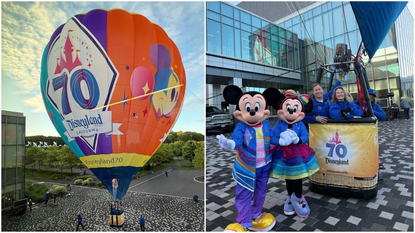 Disneyland's 70th Celebration Reaches New Heights in Hot Air Balloon