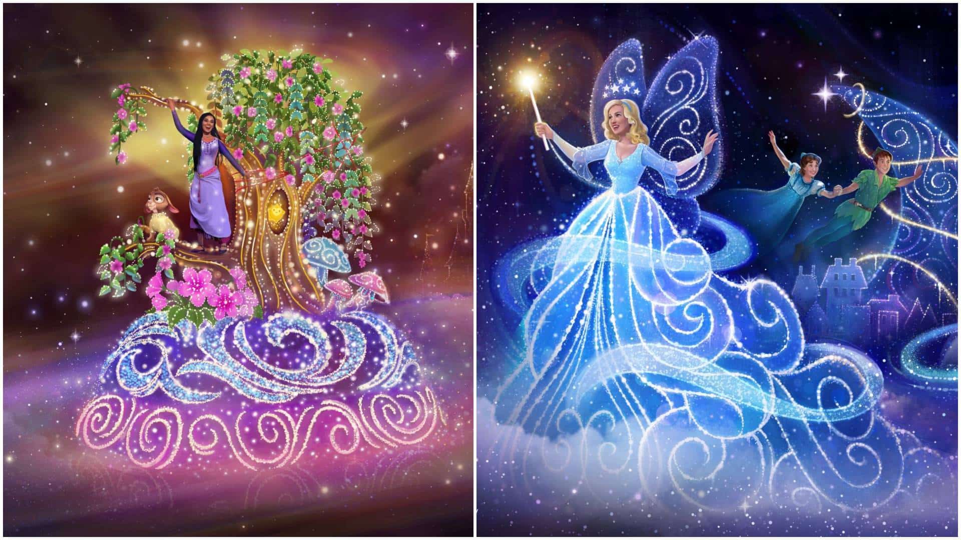From the Magic of the Blue Fairy behold Disney Starlight Where Wishes Come True