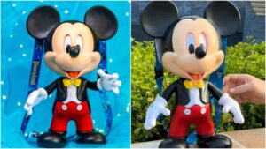 "Hey Mickey," Talking, Blinking, Moving Mickey Mouse Popcorn Bucket for Disneyland's 70th