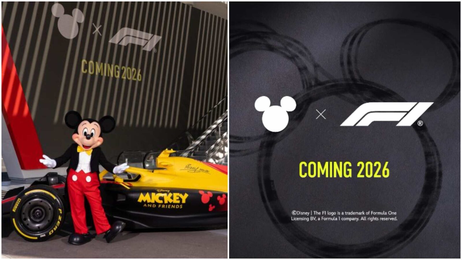 Mickey Friends Go Racing with Formula 1 Disney X F1 Collab Announced