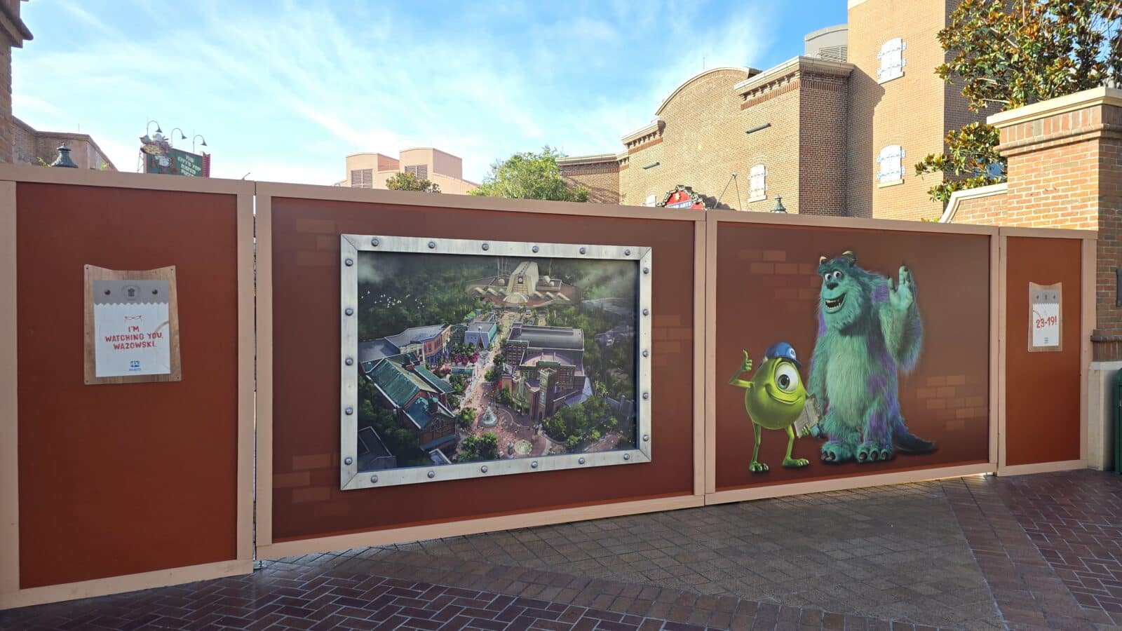 Monsters Inc Land New Artists Renderings Attached to Walls in Hollywood Studios