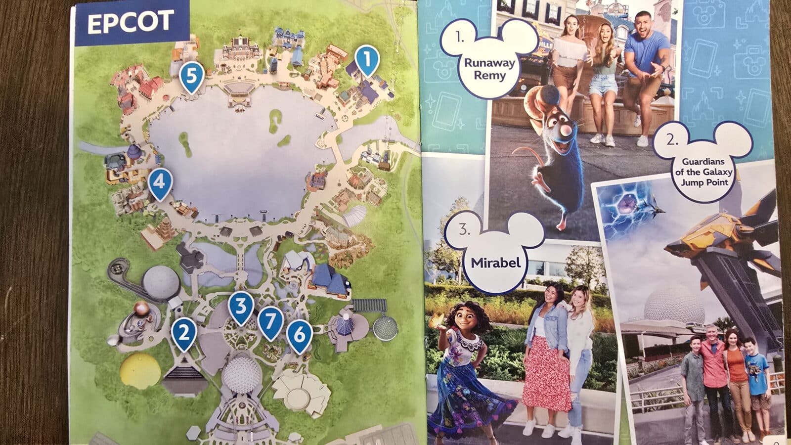 Disney PhotoPass Magic Shot Booklet Epcot