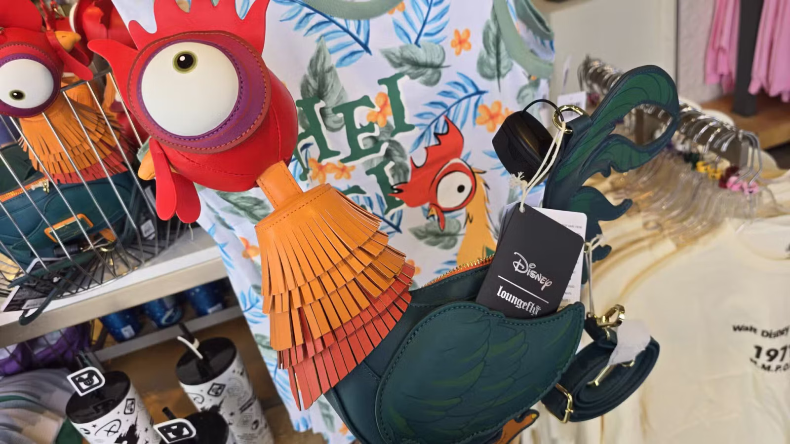 20250614101655scaledjpg  Fantasy Land News A Chicken Struts Into Disney Springs Loungefly Hei Hei Crossbody Bag at Disney Style