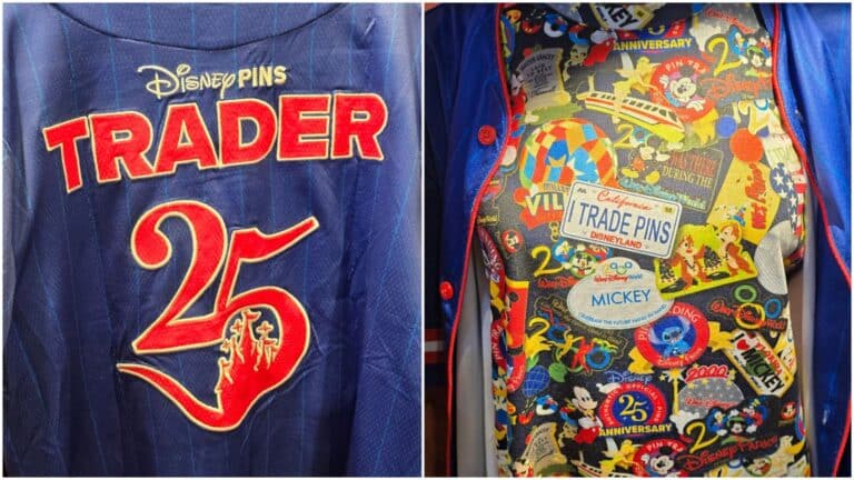 New Disney Pin Traders 25th Anniversary Baseball Jersey and Shirt in Disney Springs