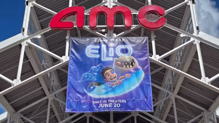 Disney • Pixar Elio Takes Over AMC 24 at Disney Springs with Marquee, Popcorn Bucket, and Glorp Vessel