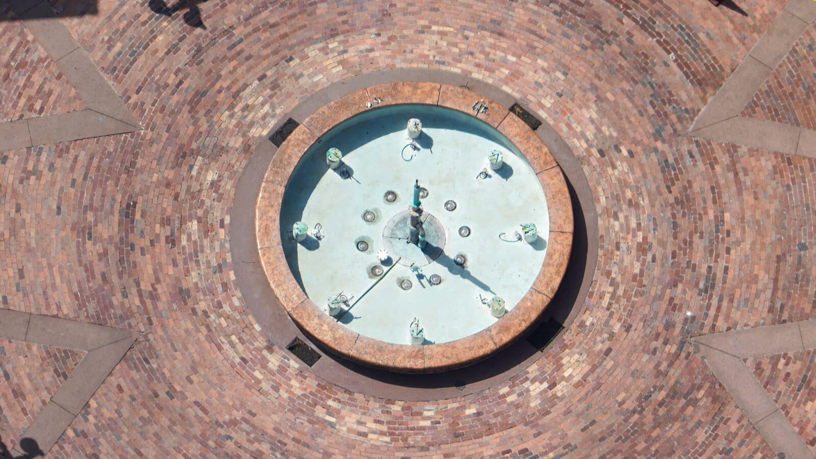 Aerial Images of Miss Piggy Fountain Removed from Muppets Courtyard in Hollywood Studios