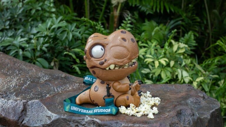Universal Orlando Unleashes Roaring T-Rex Popcorn Bucket for 'Jurassic World Rebirth'
