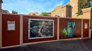 Mike & Sully are Moving In: Walls Up at Formally Known as Muppets Courtyard