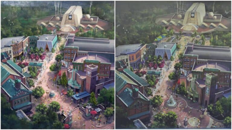 Monsters Inc. Land New Artists Renderings Attached to Walls in Hollywood Studios