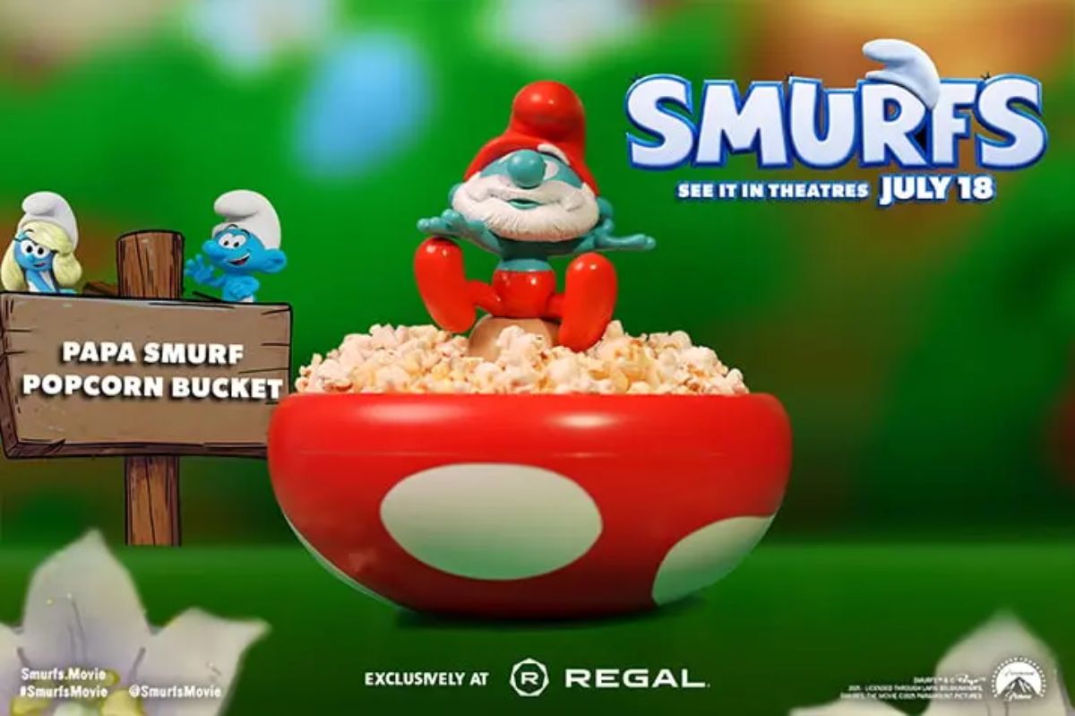 Papa Smurf Collectible Popcorn Bucket