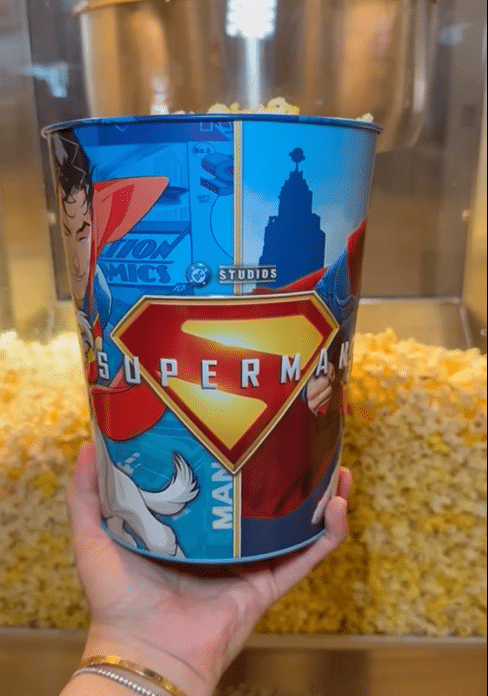 DC Studios Superman Popcorn Buckets Soar into Cinemark