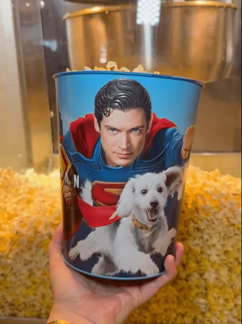 DC Studios Superman Popcorn Buckets Soar into Cinemark